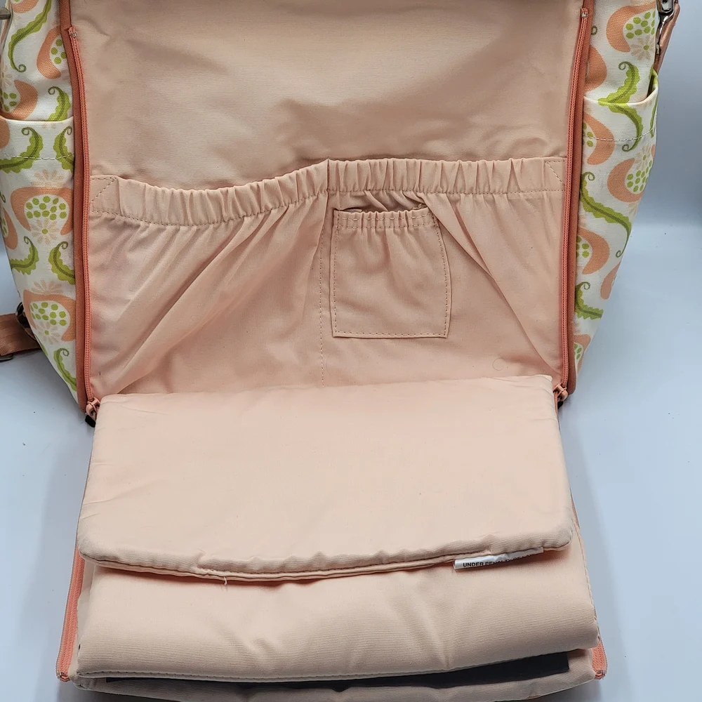Petunia Pickle Bottom Boxy Backpack diaper bag retired Cascading Bayou Print